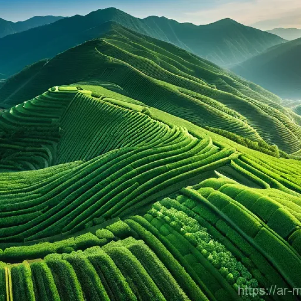 장수 지역의 대표적인 채소 종류 - **Prompt: Jangsu's Verdant Embrace**
    "An aerial, wide-angle shot of the breathtaking Jangsu regi...