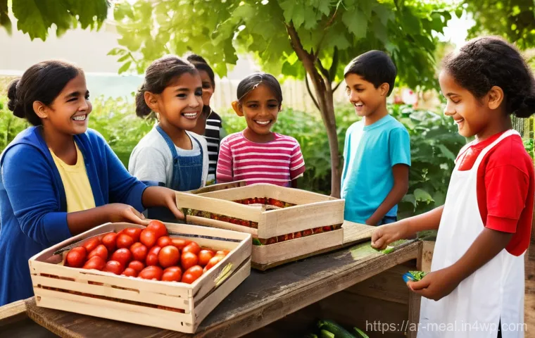 장수 지역의 음식물 쓰레기 줄이기 방법 - **Prompt:** A warm, rustic kitchen setting reminiscent of an older Arab home. An elderly grandmother...
