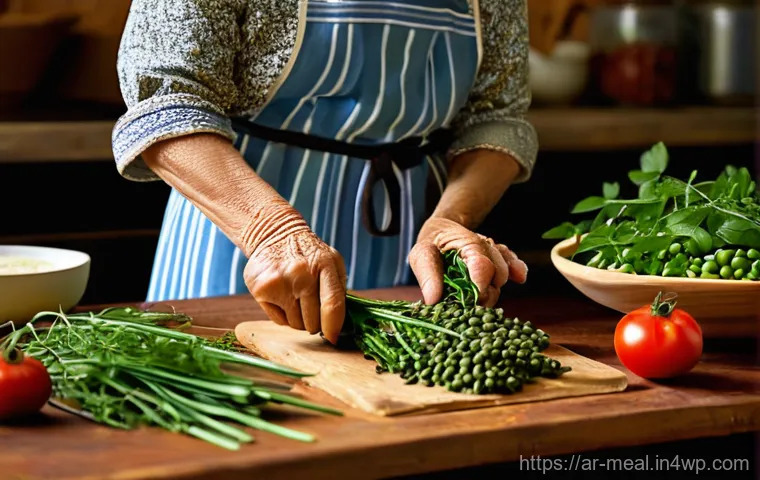장수 지역의 고유한 조리 방법 - **Prompt 1: A joyful intergenerational meal in a sun-drenched Blue Zone village.**
    A vibrant, wa...